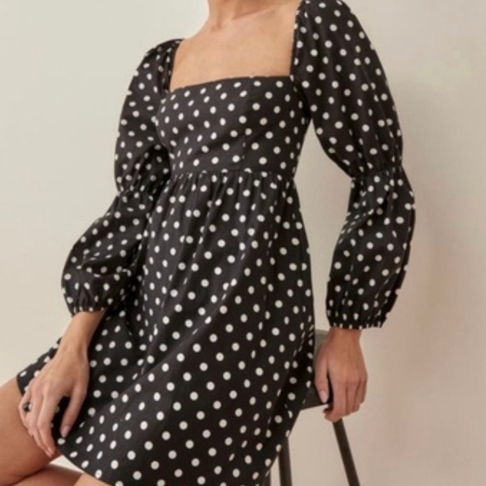 Reformation Michaela Cotton A-Line Dress